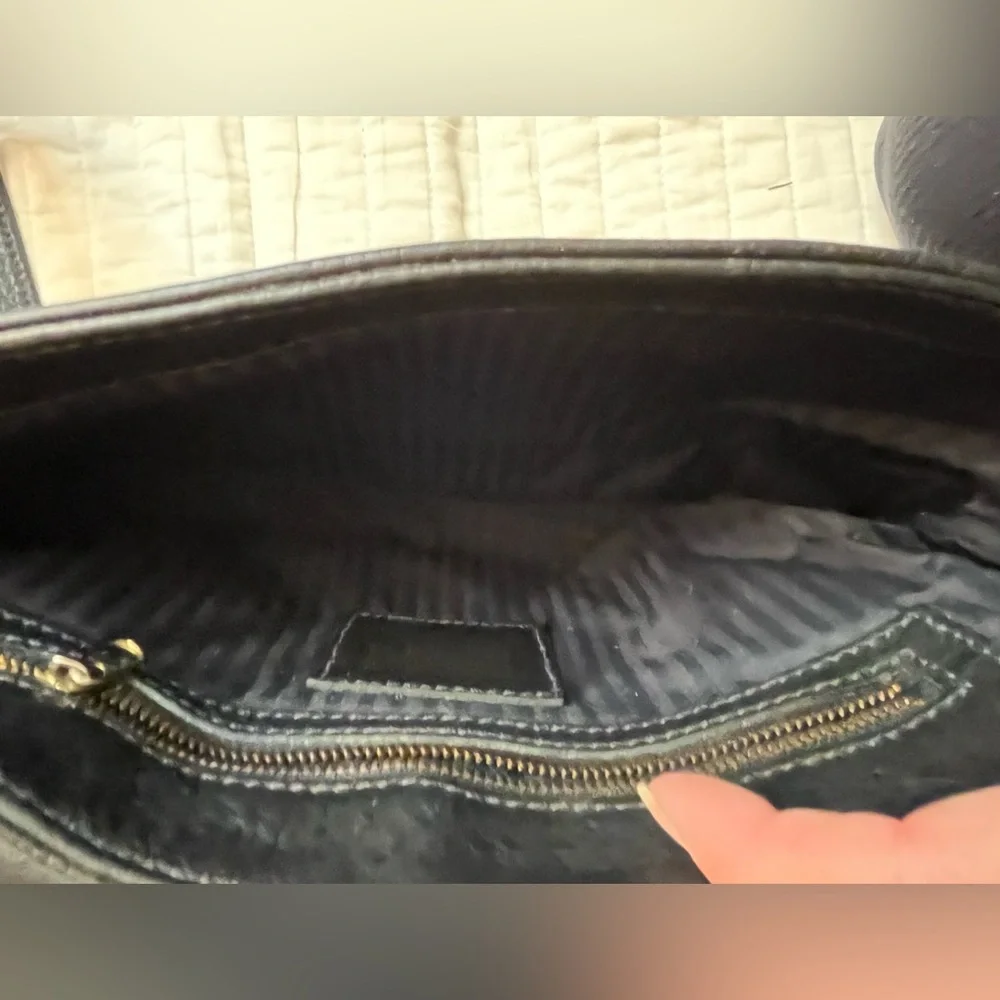 Coach vintage black pebble leather Sonoma shoulder bag